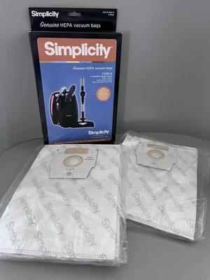Genuine Simplicity HEPA Canister Vacuum Bags Type H - 8 BAGS Total - Image 1 of 4