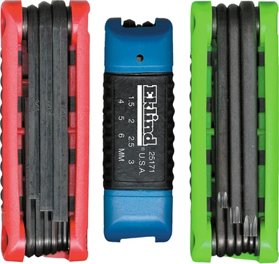 EKLIND 25024 Ergo-Fold Fold-Up Inch / MM Hex Key Allen Wrench & TORX Star Combo - Image 1 of 4