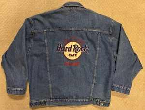 Chaqueta De Colección Motown Hard Rock Café Ropa de Trabajo XL Denim Trucker Orlando Azul - Imagen 1 de 8