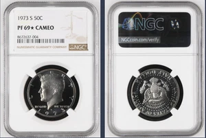 1973 S Kennedy Half Dollar 50c NGC PF69 ✯  ✯ STAR Rare Proof ✯ ✯ - Picture 1 of 1