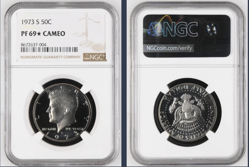 1973 S Kennedy Half Dollar 50c NGC PF69 ✯  ✯ STAR Rare Proof ✯ ✯ - Image 1 of 1