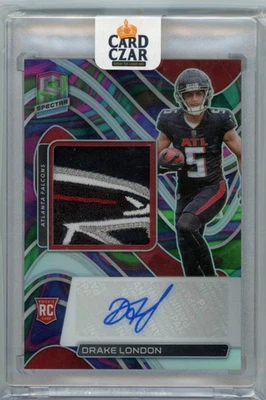 2022 Spectra DRAKE LONDON Logo Relic Prizm 4/4 - Image 1 of 2