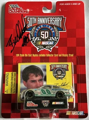 Racing Champions #00 Buckshot Jones 1998 Nascar Aqua Fresh Grand Prix Signed - Image 1 of 4
