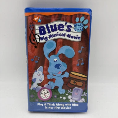Blues Clues: Blues Big Musical Movie VHS 2000 Nickelodeon Paramount Blue Tape - Image 1 of 4