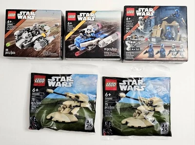 Lego Star Wars Sets Lot 75373 75363 75391 30680 Sealed - Image 1 of 4