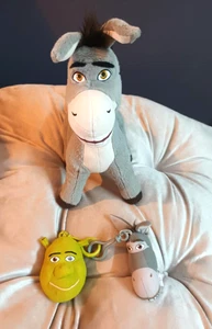 SHREKS Adventure Esel Stofftier 2016 Plüsch + 2 Schlüsselanhänger Shreks Kopf / Esel - Bild 1 von 10