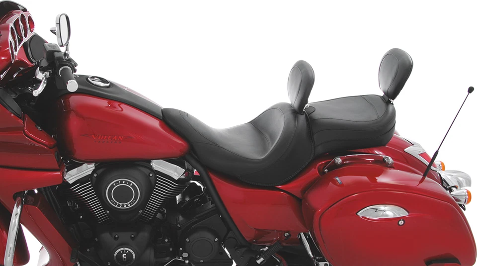 Asiento 11-19 para Kawasaki Vulcan VN1700J MUSTANG VINTAGE ancho touring con respaldo Foto 1 de 1