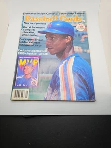 May 1989 Baseball Cards Magazine Darryl Strawberry NY Mets 6 Cards Inside - Picture 1 of 4