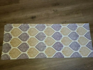 World Market "Gold/Purple Teardrop Medallion" 16 X 90 Table Runner - Foto 1 di 7