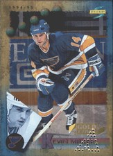 1994-95 (BLUES) Score Gold Line Punched #25 Kevin Miller