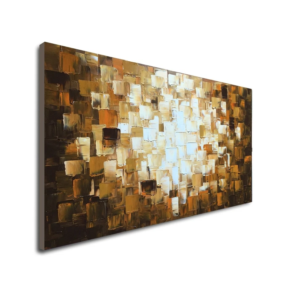 Seekland Textured Abstract Oil Paintings on Canvas Modern Art Decor Wall