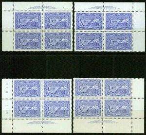 CANADA 1951 -1$ FISHING RESOURCES PLATE BLOCKS - VF** - Picture 1 of 1