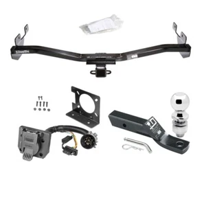 Trailer Hitch & Wiring Kit For 06-10 Hummer H3 w/Factory 7-Way + 2" Ball 2" Drop - Picture 1 of 7