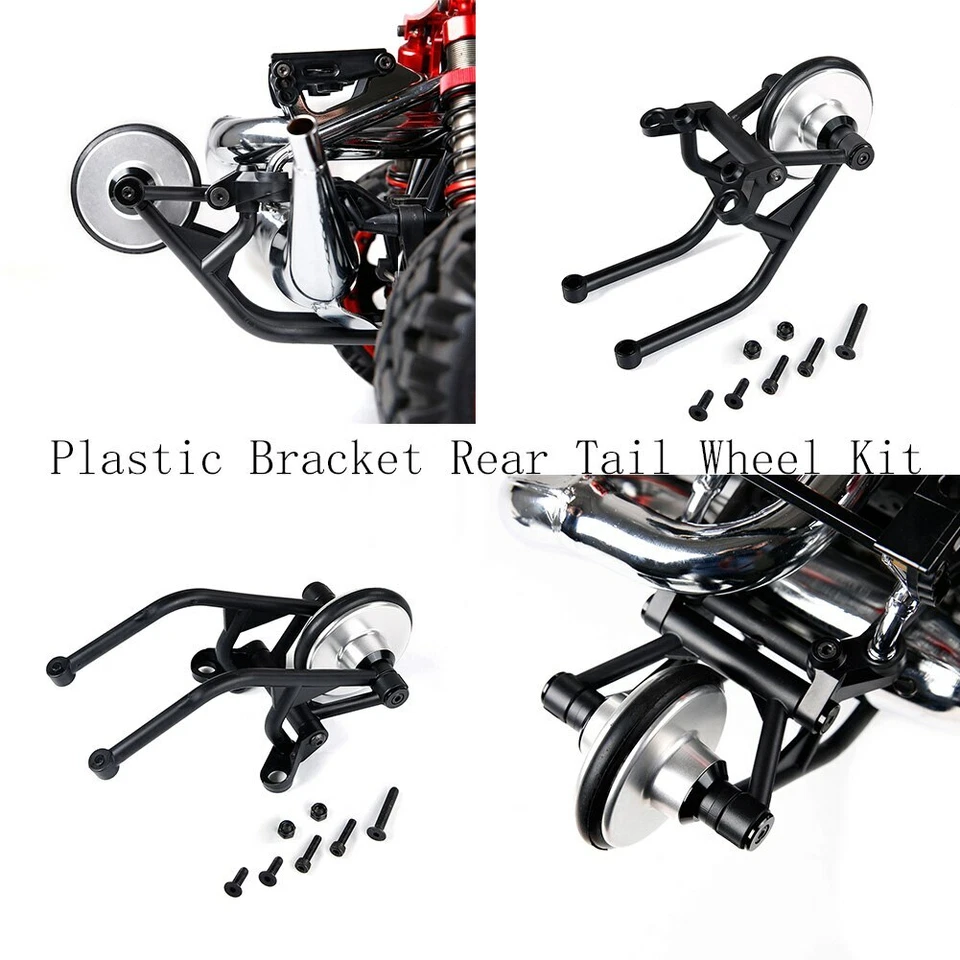 Plastic Rear Bumper Tail Wheel Kit for 1/5 HPI RV KM MCD GTB BAJA 5B 5T 5SC - Image 1 of 4