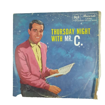 Perry Como – Thursday Night With Mr. C. 33 RPM Vinyl LP Record, 1958, Pop/Vocal - Image 1 of 4