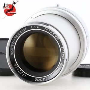 Lente de montaje Topcon Macro-Topcor 135 mm F/4 Exakta rara probada [COMO NUEVA] de JAPÓN - Imagen 1 de 13