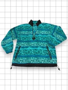 Salewa Vintage Green/Black Quarter-zip Fleece - Size Medium - Picture 1 of 13