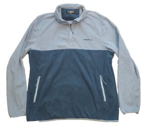 Cederberg Men's Extra Large 1/4 Zip Pullover Sweater 2 Tone Blue Zip Pockets - Foto 1 di 6
