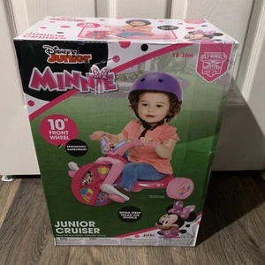 DISNEY JUNIOR MINNIE MOUSE RIDE-ON CRUISER 10" FLY WHEEL MEGA GRIP AGES 2-4 - Picture 1 of 1