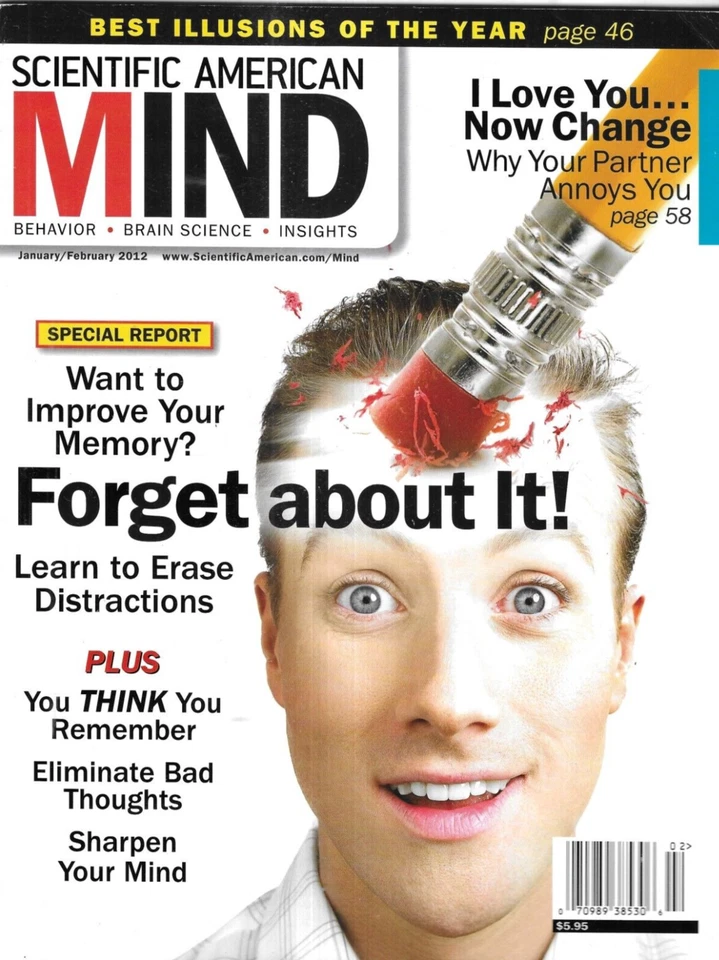 Scientific American Mind Magazine Memory Sharpen Your Mind Best Illusions 2012 Foto 1 de 4