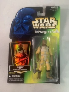 Star Wars Bossk Power of the Force POTF 1997 Green Card In Box - Picture 1 of 3
