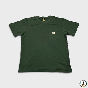 Camiseta Carhartt Para Hombres XL Verde Relajado Calce Cazarlos Todos Bolsillo Camiseta - Imagen 1 de 6