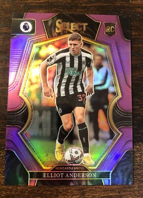 2022-23 Panini Select Premier League Elliot Anderson Purple Prizm Rookie #/135 - Image 1 of 2