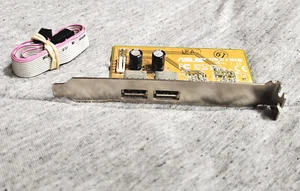 ASUS USB / MIR REV 1.1 card - 2x USB 2.0 full height header bracket - Bild 1 von 3
