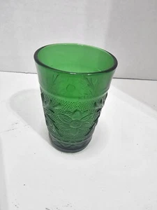 Vintage Anchor Hocking Forest Emerald Green 4" Juice Glass 8oz #ES01 - Picture 1 of 1