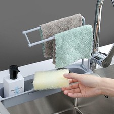 Telescopic Sink Storage Rack Holder Storage Drain Basket Organizer Tool
