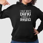 Mixed Drinks Hoodie Alcohol Hooded Sweater Joke Gift Adult Black Hoody Clothing