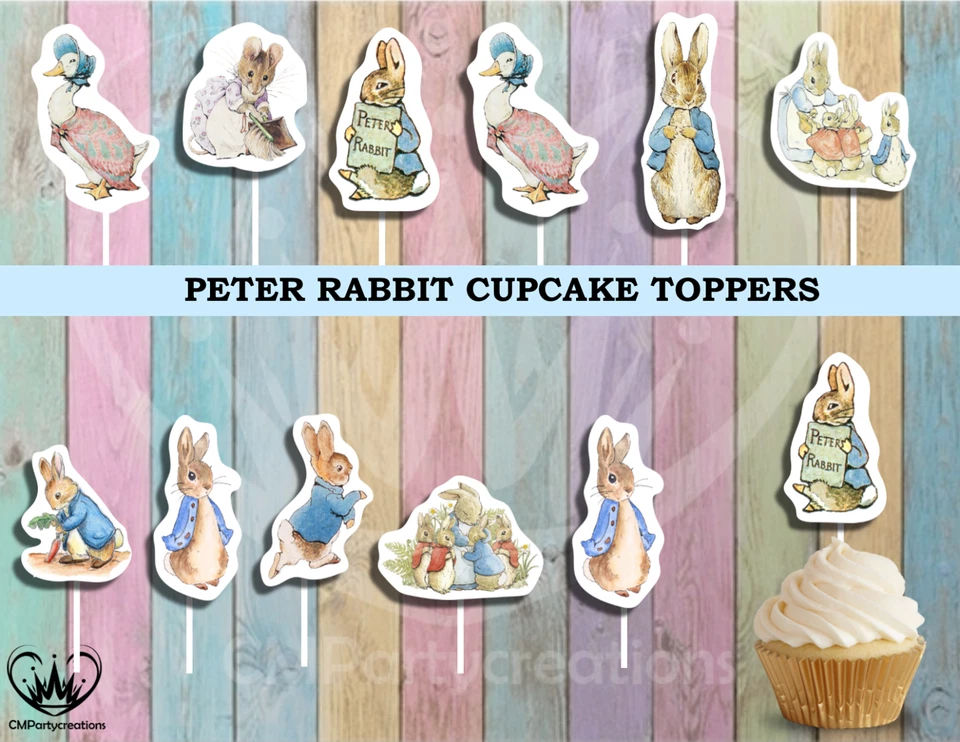 Peter Rabbit Cupcake Toppers - Image 1 of 1