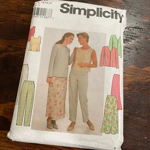 Vintage Simplicity Muster 7970 Hose Jacke Top Rock 1997 ungeschnitten Gr. 10-14 - Bild 1 von 4