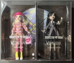 Monster High Wednesday Addams & Enid Sinclair Doll New In Hand 2024 Wednesday - Picture 1 of 4