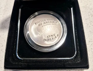 2014 P Baseball Hall of Fame Proof Commemorative 90% Silver Dollar OGP + COA - Picture 1 of 5