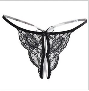 1PZ Perizoma donna nero pizzo perizoma perizoma perizoma lingerie intimo T-back CALDO - Foto 1 di 7