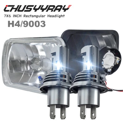 2pcs 7x6'' LED Headlights High-Low Beam DOT DRL DOT For 1984-1995 Isuzu Pickup - Imagem 1 de 4