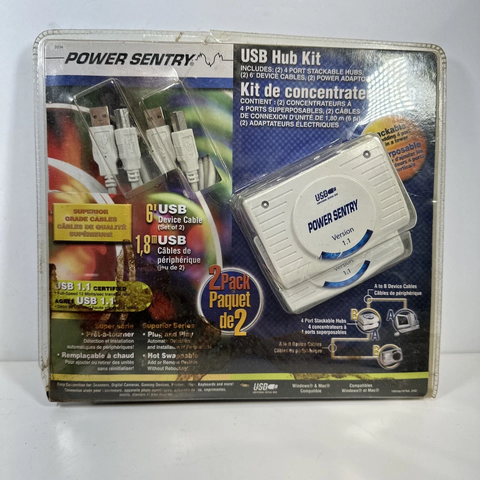 Brand New Power Sentry USB Hub Kit - 2 packs. Sealed - Image 1 of 4