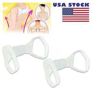 2 piezas Soporte para hombro espalda soporte ajustable correa de cinturón correcta stock de EE. UU. - Imagen 1 de 1