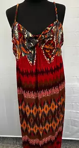 Maxi Dress XL Multicoloured Polyester Blend Women's - Picture 1 of 9