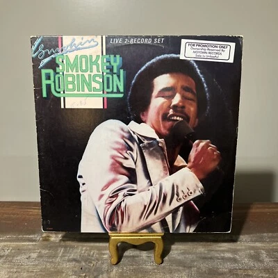 SMOKEY ROBINSON SMOKIN VINYL LP 1978 First Press Promotional Copy Gatefold EX🦄 - Image 1 of 4