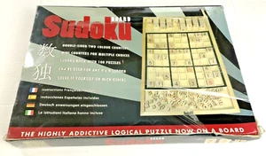 Wooden Sudoku Board Game Double Sided Two Color Mini Counter Book 100 Puzzle NEW - Picture 1 of 2