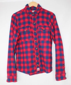 Abercrombie & Fitch seltenes in Amerika hergestelltes kariertes Flanell Langarmhemd Small - Bild 1 von 15