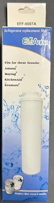 New EcoAqua EFF-6007A Refrigerator Water Filter, Amana Maytag Sears KitchenAid - Image 1 of 3