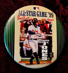 Chipper Jones 1999 MLB All Star Game 3 Inch Pin, Atlanta Braves MLB HOF’er - Picture 1 of 2