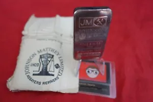 JOHNSON MATTHEY LINGOTTO ARGENTO 5 OZ. ESCALANTE MINIERA 1982. Rarissimo. BASSA TIRATURA. - Foto 1 di 4