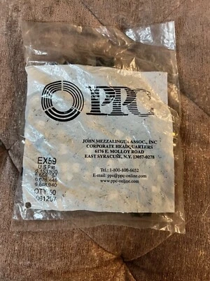 PPC EX59 Coax Compression Fittings Qty:50 New In Bag - Image 1 of 4