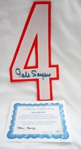 GALE SAYERS AUTOGRAPHED JERSEY#40 (#4 IS AUTOGRAPHED) WITH COA!BEARS RB GOAT HOF - Picture 1 of 3