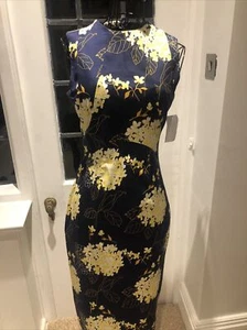 NEW Stunning Sexy Floral Formal Fitted Summer Dress By PARAPHRASE Size 10, EU 36 - Picture 1 of 6