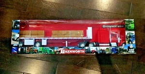NEWRAY 1/32 KENWORTH W900 TRANSPORT TRUCK & FLATBED TRAILER W/ HAY LOAD # 10563 - Picture 1 of 11